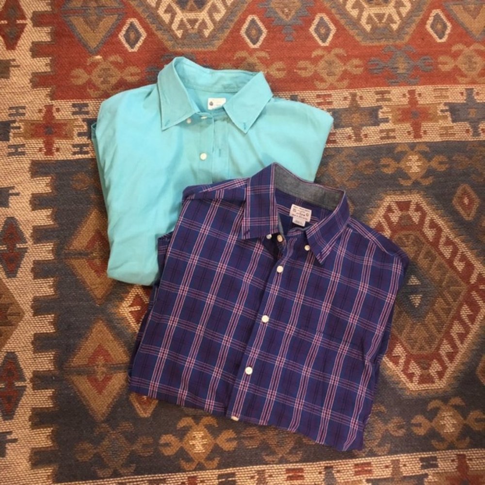 🔴SALE J. Crew button down plaid and teal bundle
